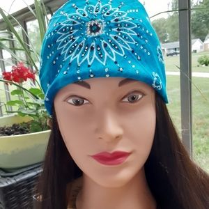 Handmade embellished bandana
